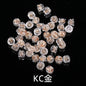 Diy Ear Ornament Accessories 10pcs Transparent Plastic Silicone Anti-slip Anti-fall Hamburger Ear Blocking Cap Ornament Material Accessories