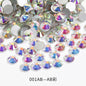 288pcs/6mm Flat Round Nail Rhinestone DIY Phone Case Accessories Rhinestone Stick Crystal