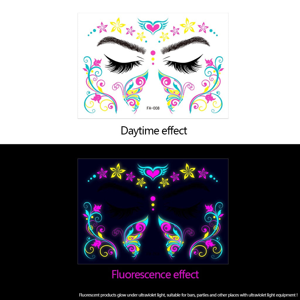 Colorful Super Shiny Rhinestone Stickers for Masquerade Parties DIY Makeup Kit