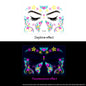 Colorful Super Shiny Rhinestone Stickers for Masquerade Parties DIY Makeup Kit