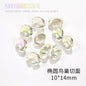 Nail Rhinestone 10pcs Glass Products Transparent Goose Down Yellow Series Crystal Mobile Phone Stick Rhinestone Diy Accessories
