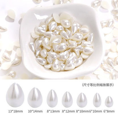 100g  ABS Drops Half Face Pearl Wedding Dress Accessories Headdress DIY Handmade Materials