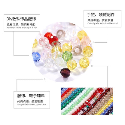 35cm Crystal Glass Beads Long Door Curtain Pendant Hand Ornaments Necklace Bracelet Jewelry DIY Loose Beads