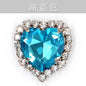 12mm 10pcs Heart Shape Crystal Rhinestone With Sliver/Gold Bottom For DIY Garment Clothing