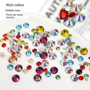1440pcs/1.4mm Flat Round Nail Rhinestone DIY Phone Case Accessories Rhinestone Stick Crystal