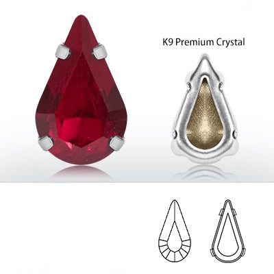 K9 Material Thickened Hollow Claw Diamond Tip Bottom Crystal Glass Shaped Rhinestone Diy Clothing Wedding Accessories