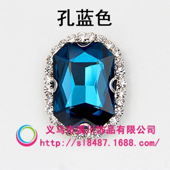 10pcs 8*10mm Octagon Shape  Crystal Rhinestone with Sliver/Gold Bottom Hand Sewn Rhinestone DIY  Phone Case Clothing Accessories Materials