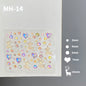 Butterfly Rhinestone Tear Eye Paste Pearl Glue Eyebrow Paste Eye Paste Forehead Face Paste Rhinestone Resin Gem Nail DIY