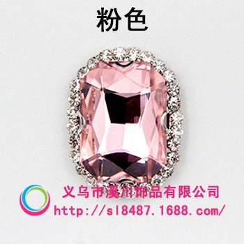 10pcs 8*10mm Octagon Shape  Crystal Rhinestone with Sliver/Gold Bottom Hand Sewn Rhinestone DIY  Phone Case Clothing Accessories Materials
