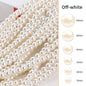 Pearl Multi Specification 3/5/6/8/10mm High Gloss Water Polished Imitation Pearl Can Perforate DIY Bracelet Necklace Accessories