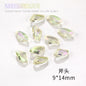 Nail Rhinestone 10pcs Glass Products Transparent Goose Down Yellow Series Crystal Mobile Phone Stick Rhinestone Diy Accessories