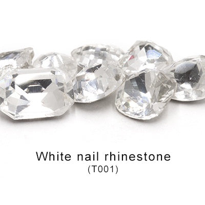 10PCS Multi-shape Crystal Glass Rhinestones Nail Art Rhinestones Ornament Dazzle Rhinestone Nail Paste Rhinestones Diy Ornament Accessory Material