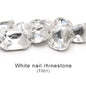 10PCS Multi-shape Crystal Glass Rhinestones Nail Art Rhinestones Ornament Dazzle Rhinestone Nail Paste Rhinestones Diy Ornament Accessory Material