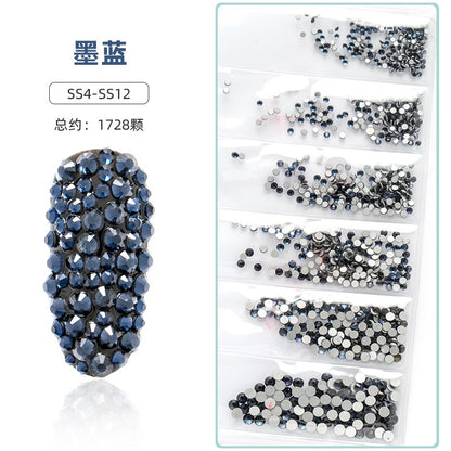1.5-3.2mm Mixed Nail Rhinestone Small Size Mixed Size Glass Rhinestone Colorful Diamond Mixed Nail Crystal