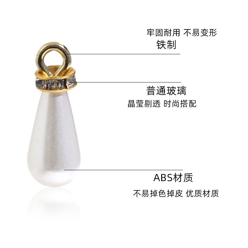 ABS Drop High Shine Pearl Hanging Diamond Earrings Accessories Diy Necklace String Chain Accessories