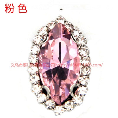 17*32mm Large size Horse Eye Claw Rhinestone Claw Rhinestone Girth Crystal Buckle Diy Headdress Accessories Shiny Rhinestone Hand Sewn Rhinestone Dress Accessories