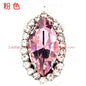 17*32mm Large size Horse Eye Claw Rhinestone Claw Rhinestone Girth Crystal Buckle Diy Headdress Accessories Shiny Rhinestone Hand Sewn Rhinestone Dress Accessories