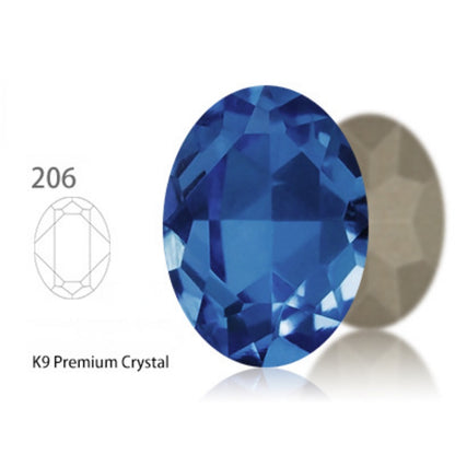 10*14/13*18mm K9 Quality Oval Crystal High Top Bottom Diamond Shiny Diy Clothing Jewelry Accessories