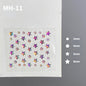 Butterfly Rhinestone Tear Eye Paste Pearl Glue Eyebrow Paste Eye Paste Forehead Face Paste Rhinestone Resin Gem Nail DIY