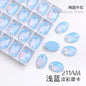 Crystal 7*10/10*14mm High-end Button Flat Oval Mocha Handmade Clothes Accessories
