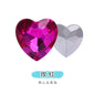 12mm Rhinestone Love Rhinestone Crystal Glass Rhinestone  Pointy Bottom Peach Heart Diy Mobile Phone Paste Rhinestone Accessories Clothing Jewelry Rhinestone