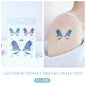 Butterfly Tattoo Sticker Waterproof Glitter Butterfly Princess Face Sticker