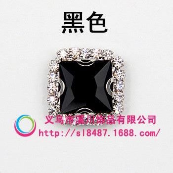 10pcs 8mm Fashion Buttons Sew on Crystal Rhinestone with Gold/Sliver Claw Crystal