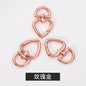 Metal Peach Heart Love Spring Buckle Keychain Dog Buckle Rope Buckle Diy Plush Doll Bag Hanging Ornament Accessories Pendant