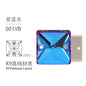 10pcs Flat Hand Stitched Crystal Square Flat Button Glass Double Hole Rhinestone