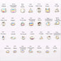20PCS Multi-shape Crystal Glass Rhinestones Nail Art Rhinestones Ornament Dazzle Rhinestone Nail Paste Rhinestones Diy Ornament Accessory Material