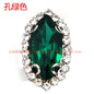 10pcs Rhinestone 7*15MM Crystal Buckle Claw Diy Headdress Accessories Clothing Flash