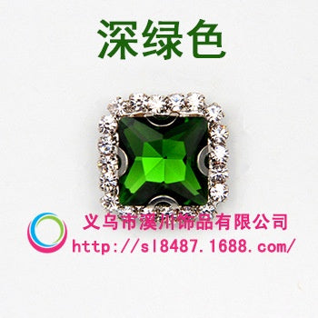 10pcs 8mm Fashion Buttons Sew on Crystal Rhinestone with Gold/Sliver Claw Crystal