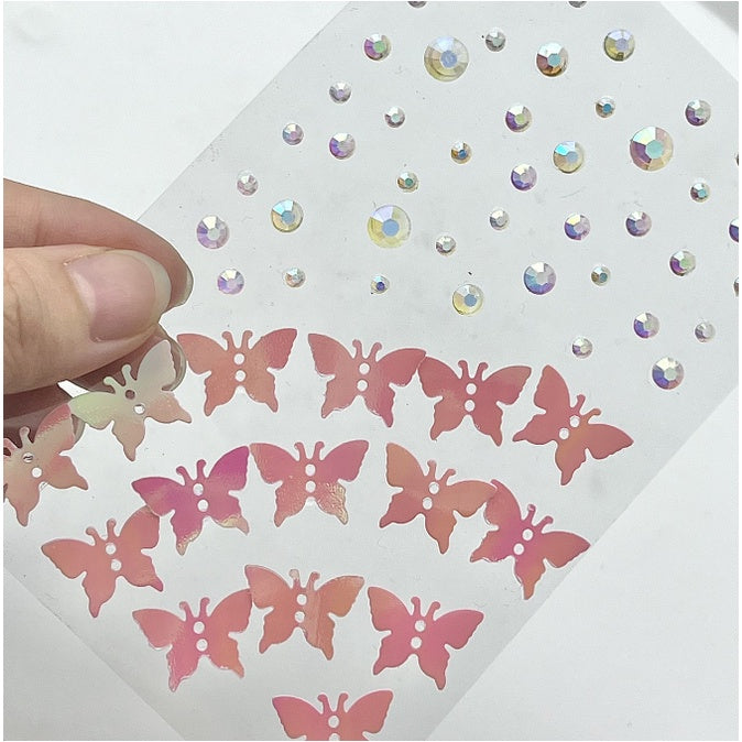 Colorful Super Shiny Rhinestone Stickers for Masquerade Parties DIY Makeup Kit
