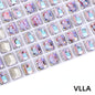 6*8mm/8*10mm Garment Rhinestone Shiny Crystal K9 Glass Electroplated light color tip bottom nail rhinestone DIY Accessories
