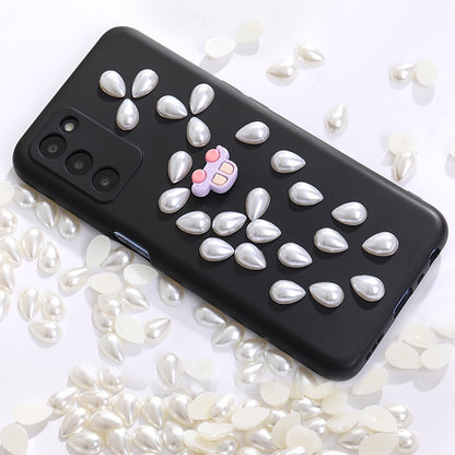 100g  ABS Drops Half Face Pearl Wedding Dress Accessories Headdress DIY Handmade Materials