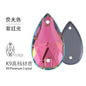 10PCS Glass Flat Seam Water Drop Hand Seam Rhinestone Super Bright AB Color Flat Seam Rhinestone