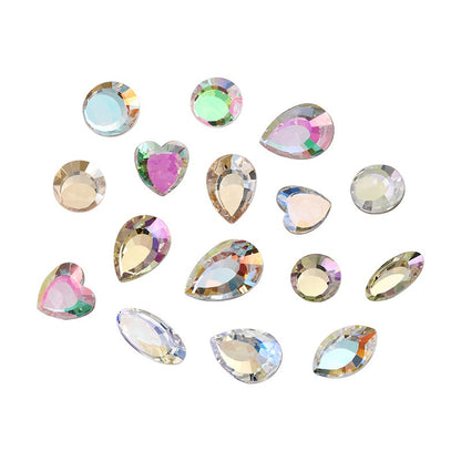K9 Magic Mirror Series Electroplated Color High-grade Crystal Micro Pointed Bottoming Glass Nail Rhinestone Diy Phone Case Ornament Accessories