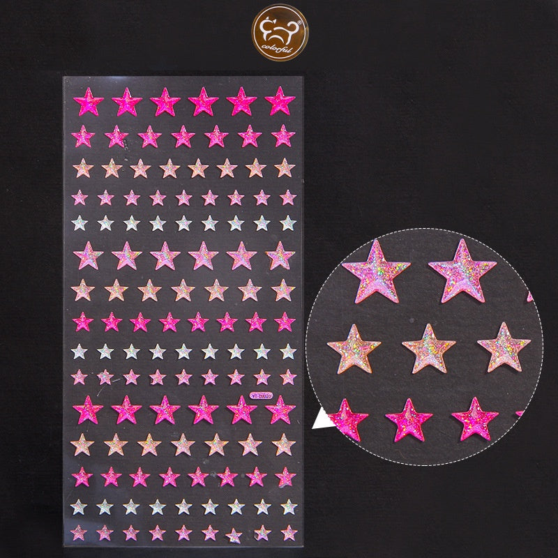 Colorful Super Shiny Rhinestone Stickers for Masquerade Parties DIY Makeup Kit