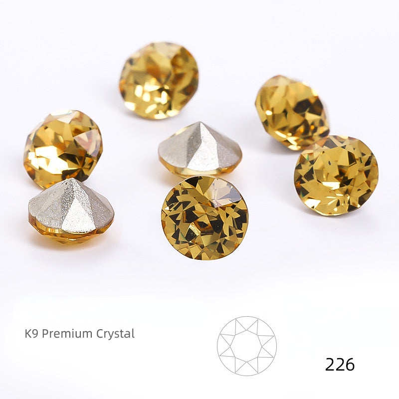 K9 Glass Crystal 4mm/5mm/6mm 10PCS Nail Art Rhinestone Crystal Diamond for Clothing Jewelry Making