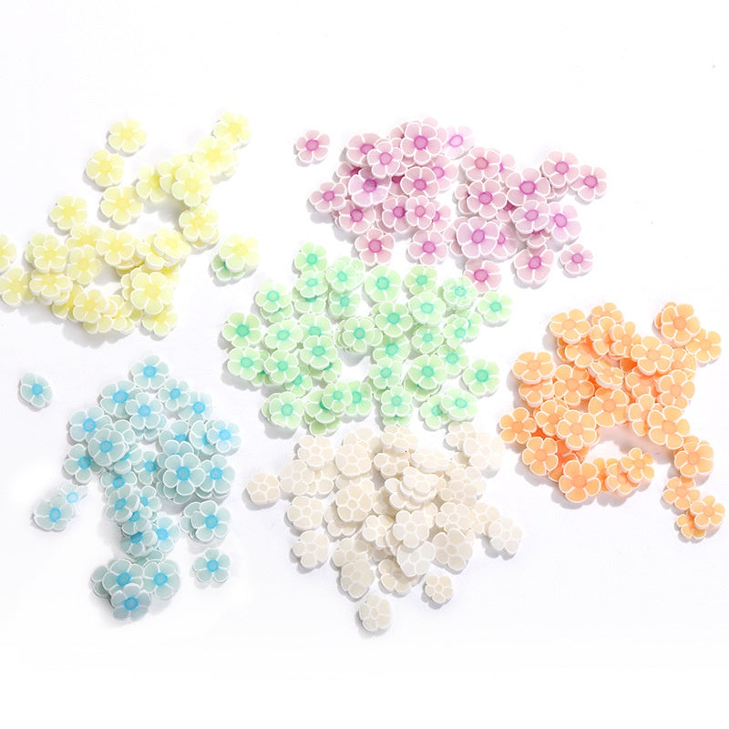 Glow-in-the-dark Polymer Clay Nail Patch Fluorescent Slice Nail Jewelry Plum Slice Diy Slime Filling Material