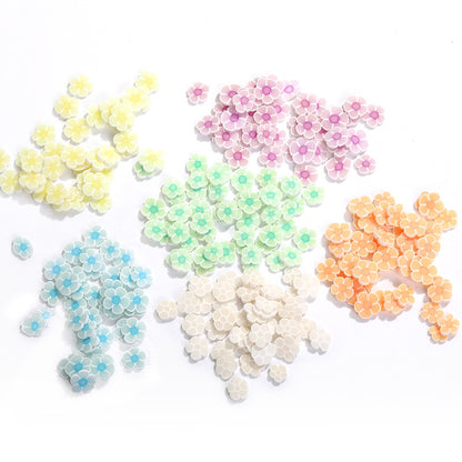 Glow-in-the-dark Polymer Clay Nail Patch Fluorescent Slice Nail Jewelry Plum Slice Diy Slime Filling Material