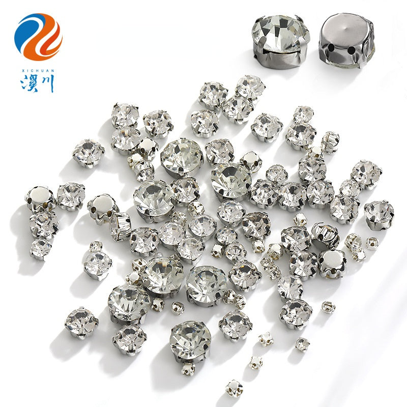 Solid Hand Sewn Rhinestones Claw Rhinestones Diy Shoe Headwear Collar Accessories Clothing Accessories