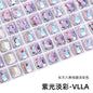 10pcs Pointy Bottoming Nail Rhinestone Rectangular Octagonal Coating Electroplating Light Color Crystal Shaped Glass Rhinestone Diy Clothing Case and Bag Accessories