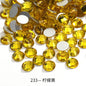 288pcs/6mm Flat Round Nail Rhinestone DIY Phone Case Accessories Rhinestone Stick Crystal