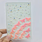 CuteMakeup Fish Scale Shell Butterfly Rhinestone Silver Diamond Face Sticker Flash Diamond Decorations