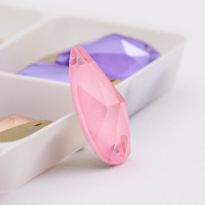 10PCS Glass Flat Seam Water Drop Hand Seam Rhinestone Super Bright AB Color Flat Seam Rhinestone