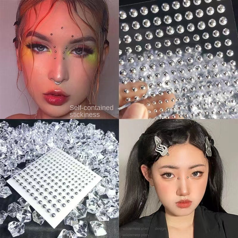 Colorful Super Shiny Rhinestone Stickers for Masquerade Parties DIY Makeup Kit