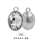 Single Hanging Oval Enclosing Edge Crystal Pendant Alloy Accessories Glass Crystal Diy Necklace Bracelet Decorative Accessories