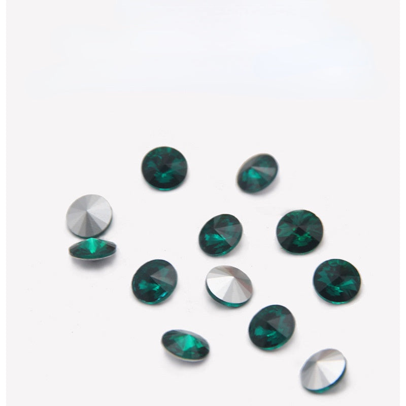16/18mm Round Shape Crystal Strass Applique Rhinestones For Hair Clothes Sewing On Clothing
