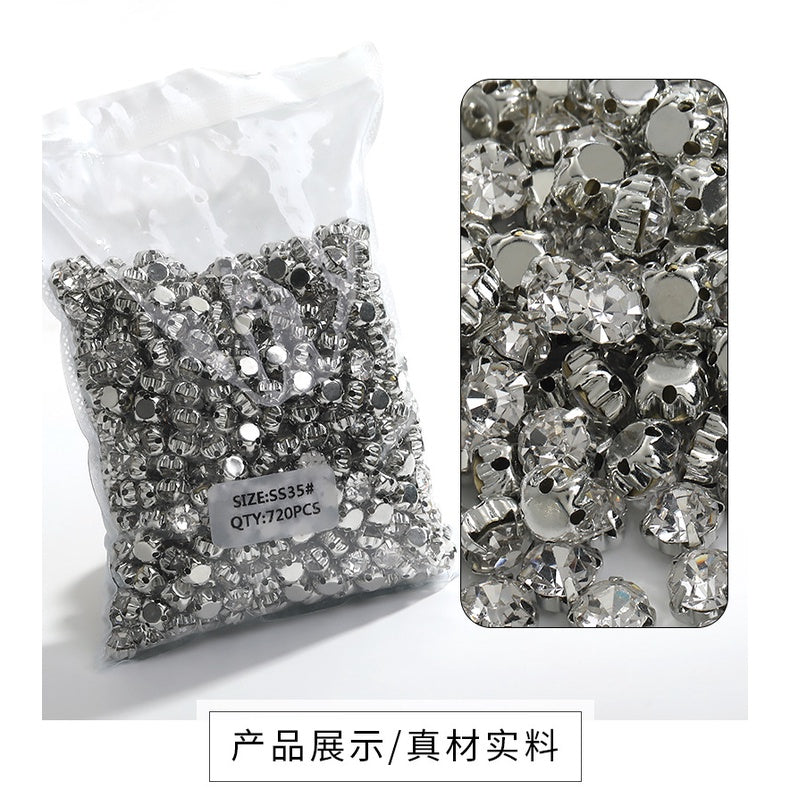 Solid Hand Sewn Rhinestones Claw Rhinestones Diy Shoe Headwear Collar Accessories Clothing Accessories